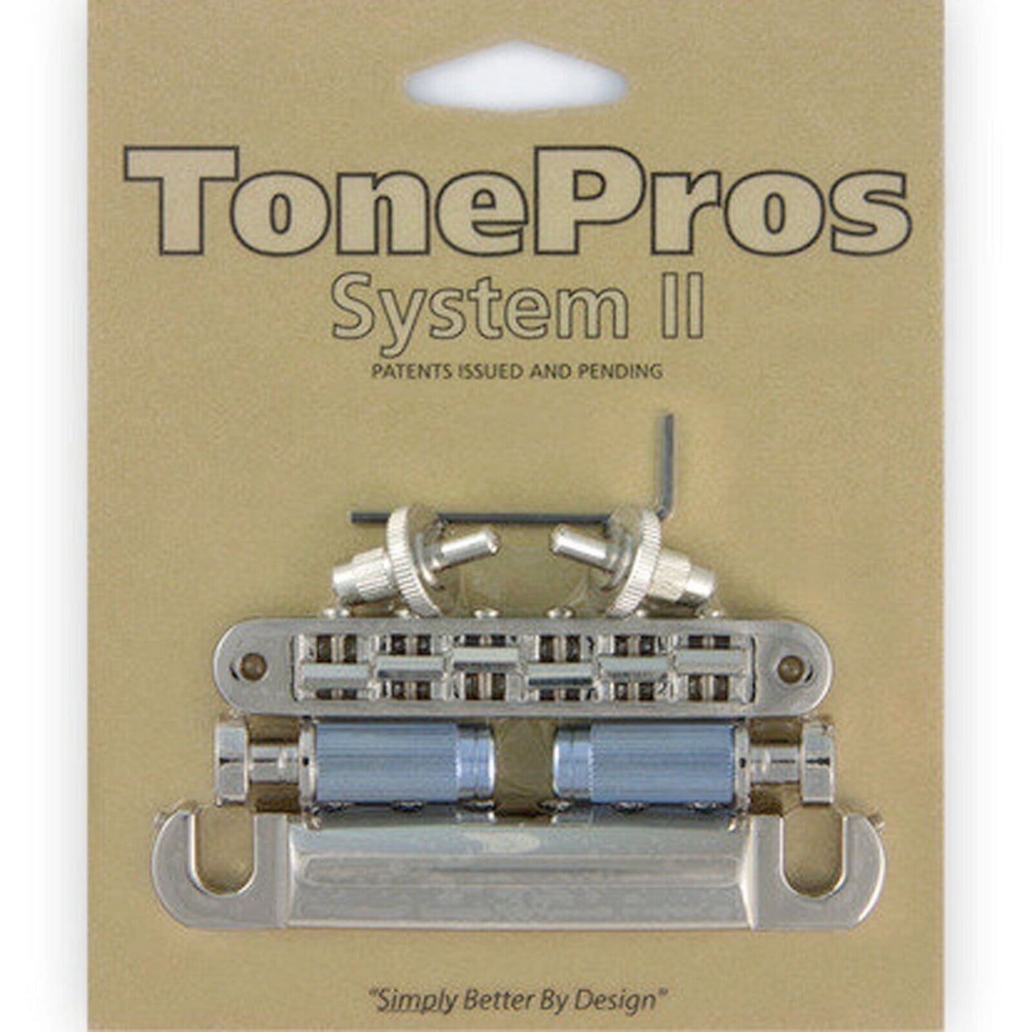 NEW TonePros LPS02-N Nashville Complete Bridge & Tailpiece Set - NICKEL