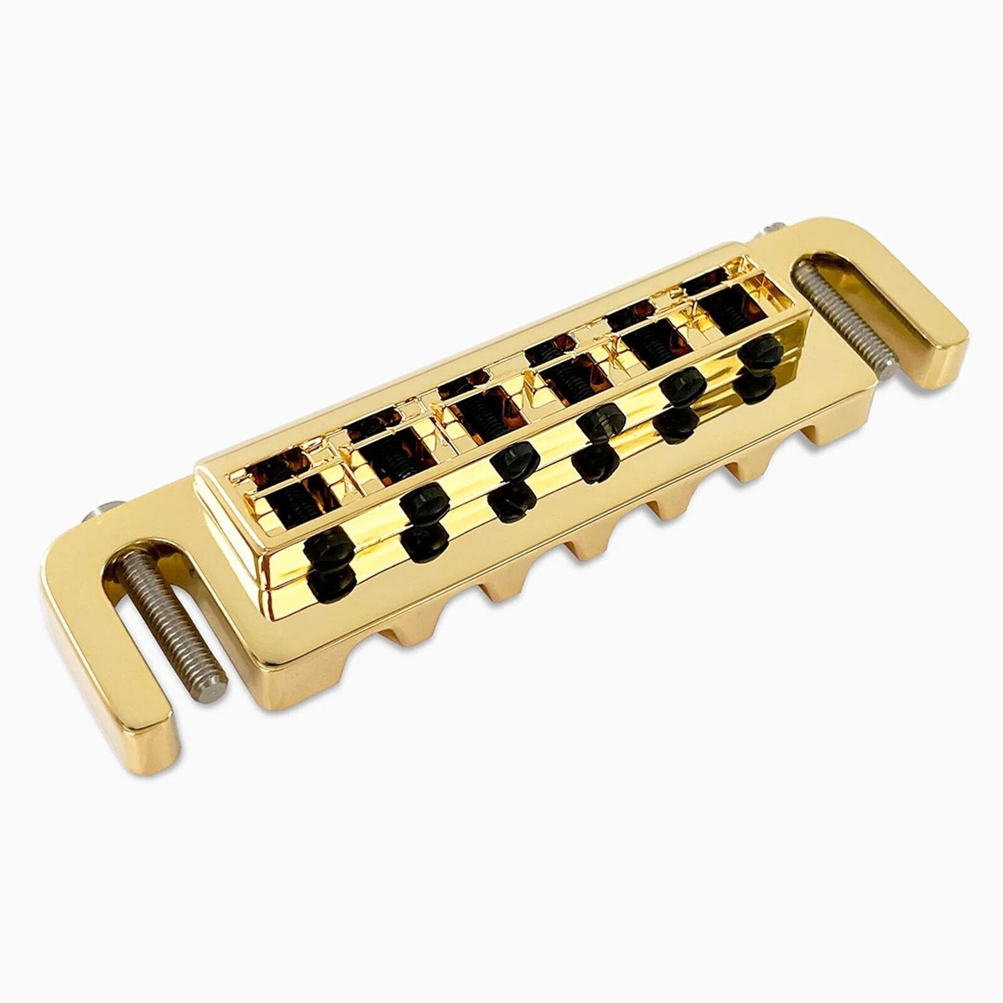 NEW Leo Quan® Badass Wraparound™ Guitar Bridge with METRIC Locking Studs - GOLD