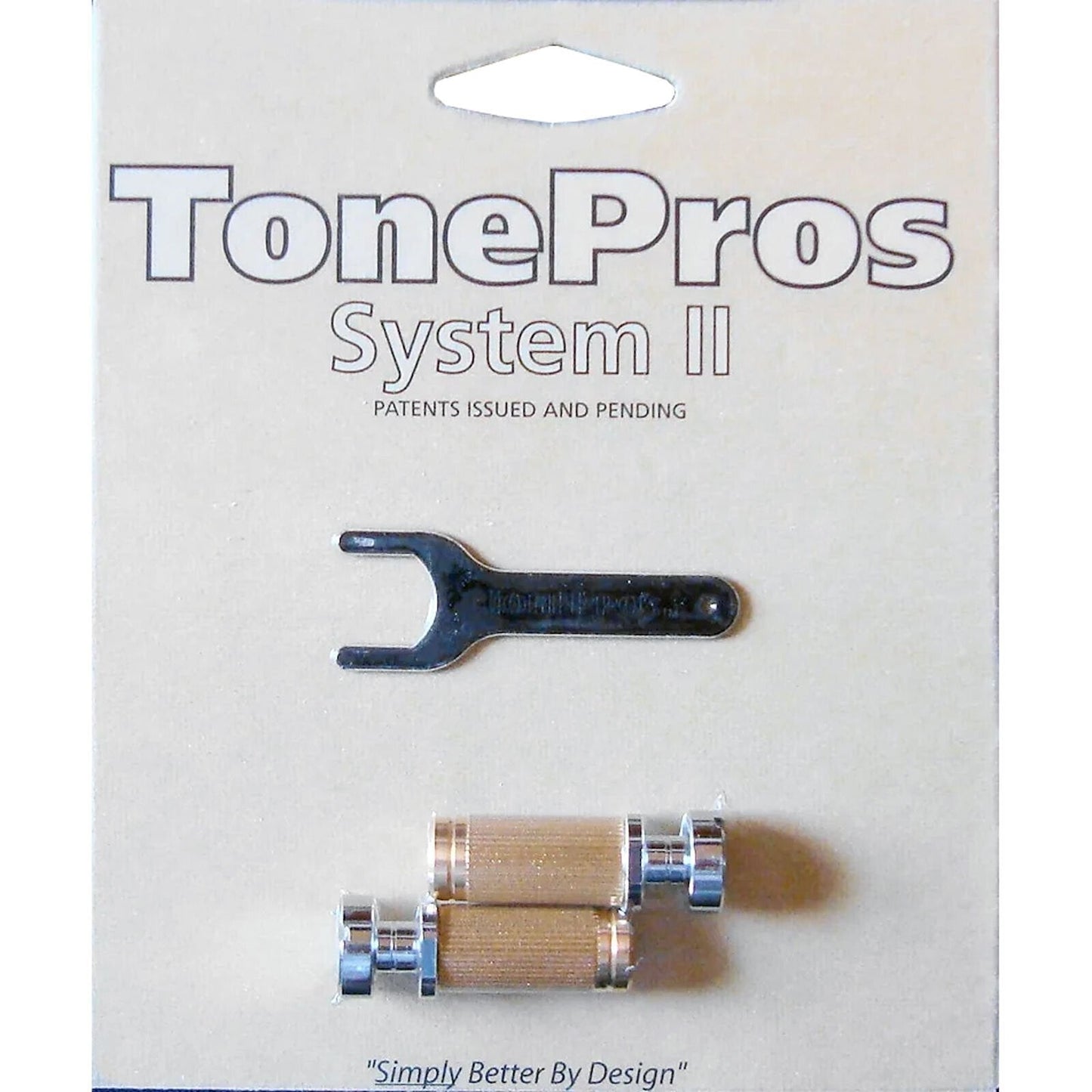 NEW TonePros SS1 Standard (US Thread) Small Cap Gibson Size Locking Stud, CHROME