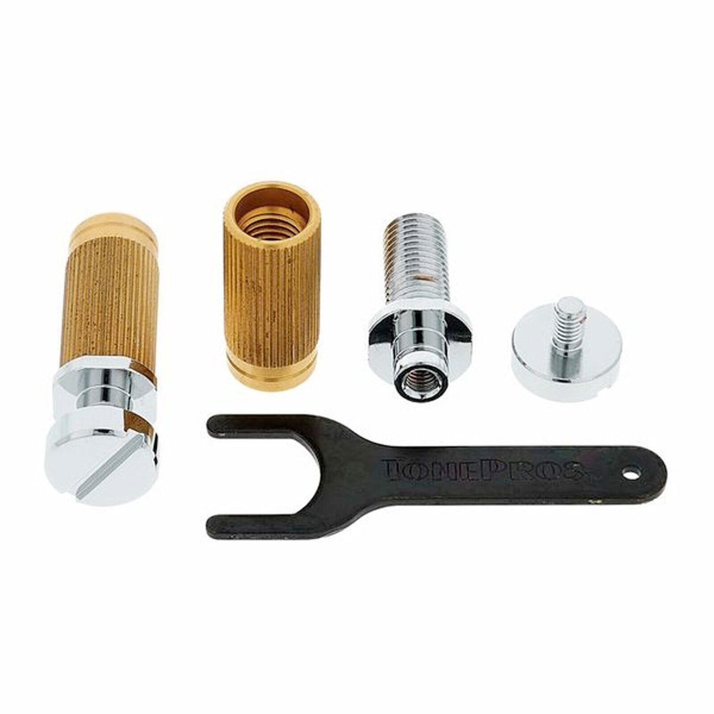 NEW TonePros SS1 Standard (US Thread) Small Cap Gibson Size Locking Stud, CHROME