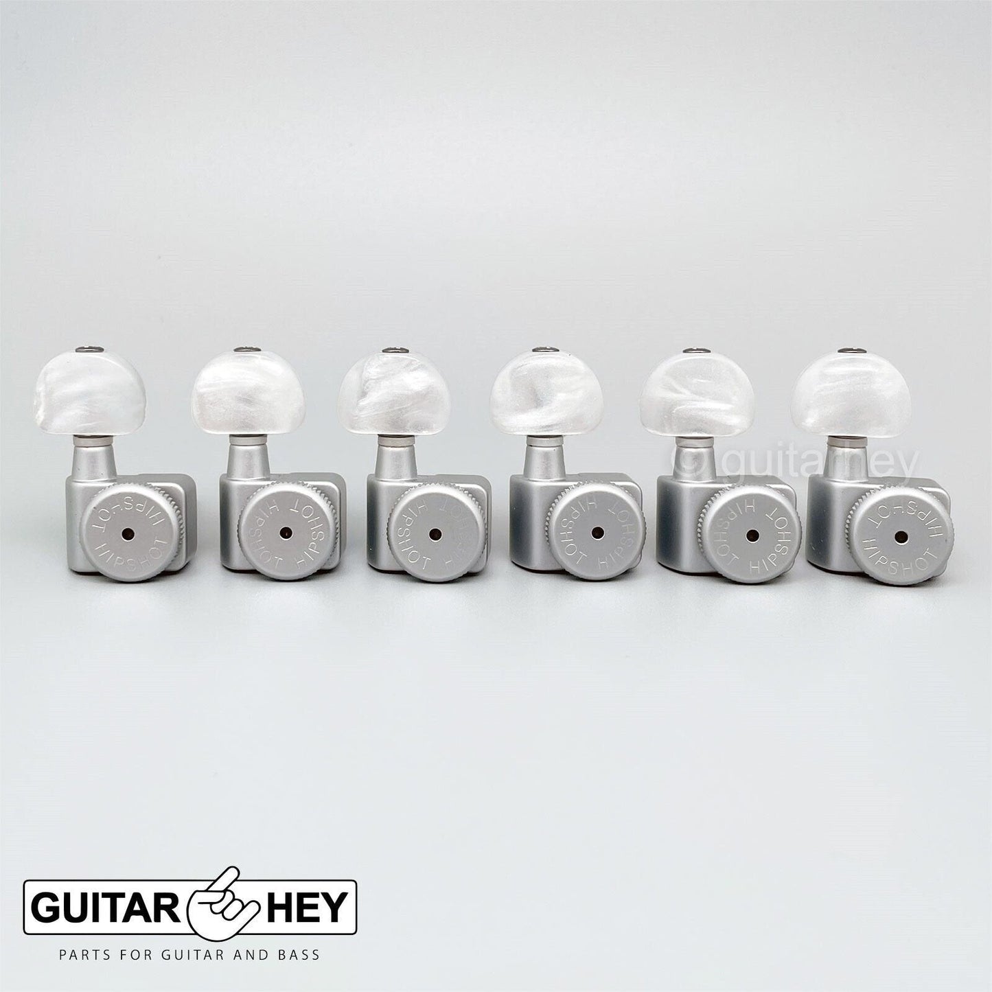 NEW Hipshot Non-Stag Tuners Fender® Directrofit™ LOCKING Pearl Buttons - SATIN