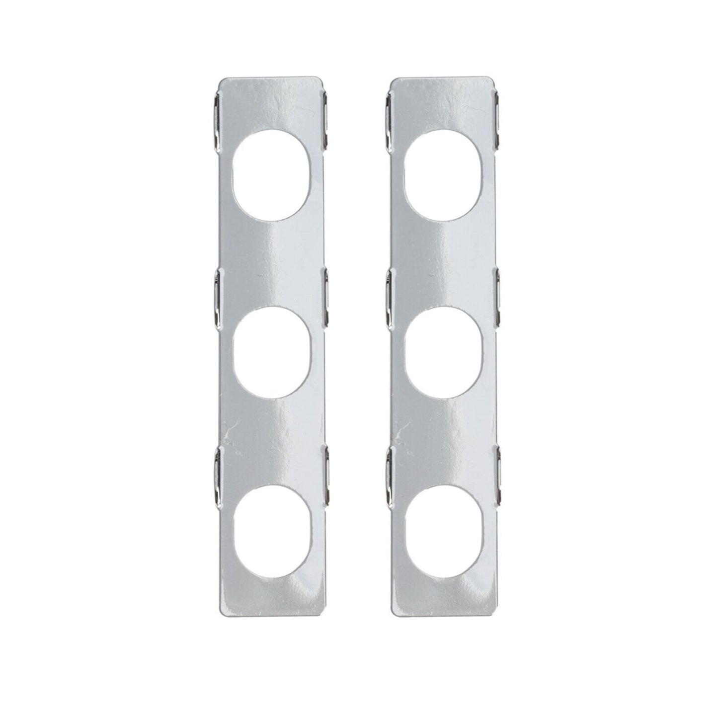 NEW Hipshot 6-in-Line LOCKING Tuners SET Non-Staggered, Half Moon Pearl - CHROME