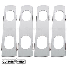 Load image into Gallery viewer, NEW Hipshot 8-String Grip-Lock LOCKING TUNERS Small PEARL Buttons 4x4 Set CHROME