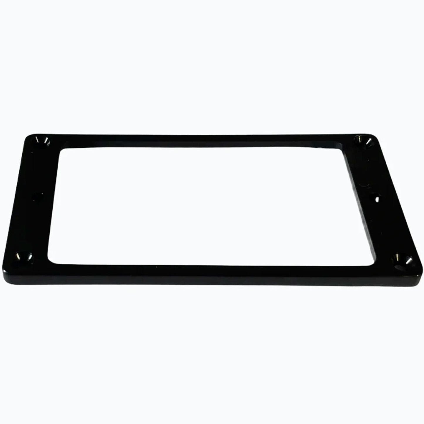 NEW Humbucker Pickup Ring Set Plastic BLACK Neck & Bridge FLAT & Tapered/Slanted