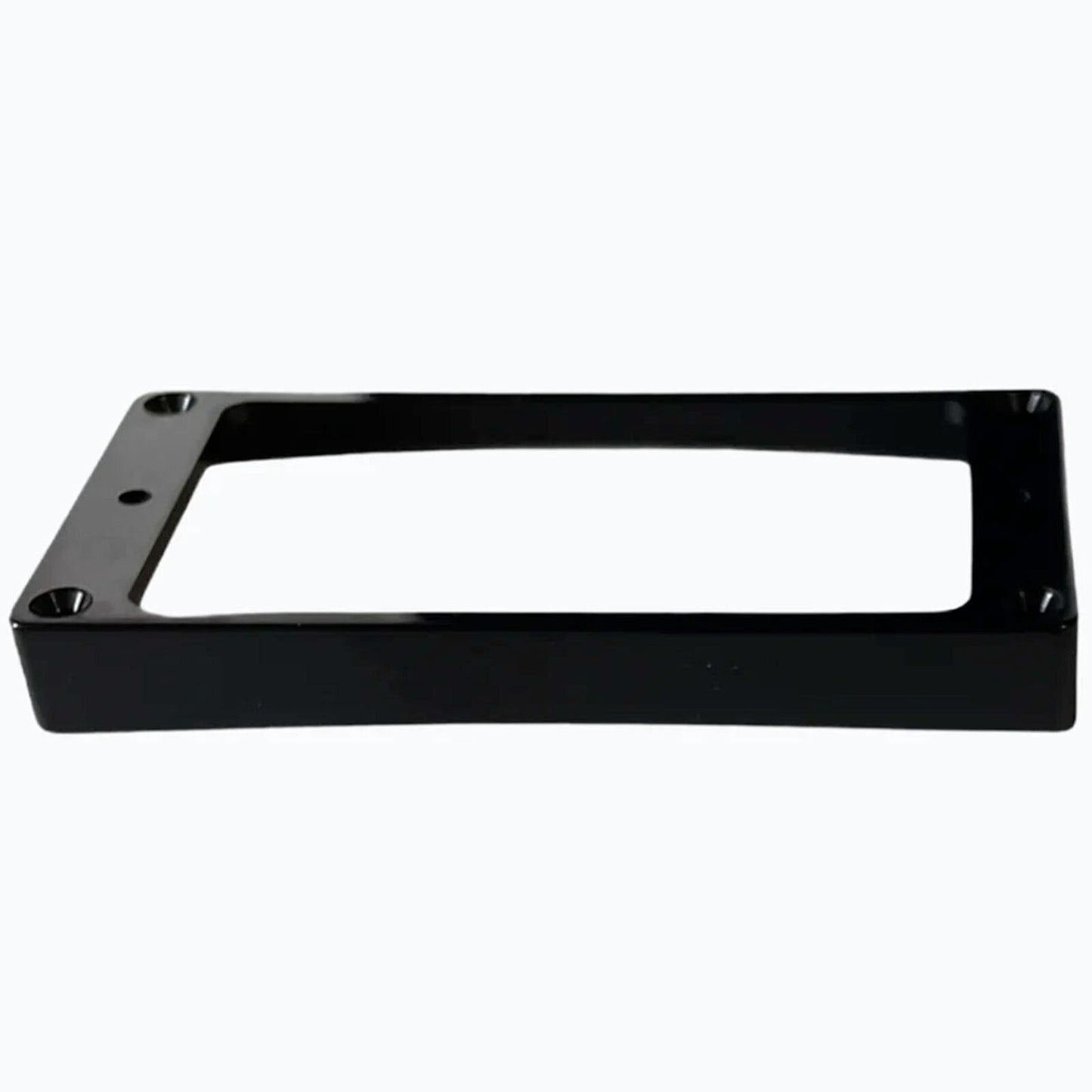 NEW Humbucker Pickup Ring Set Plastic BLACK Neck & Bridge FLAT & Tapered/Slanted