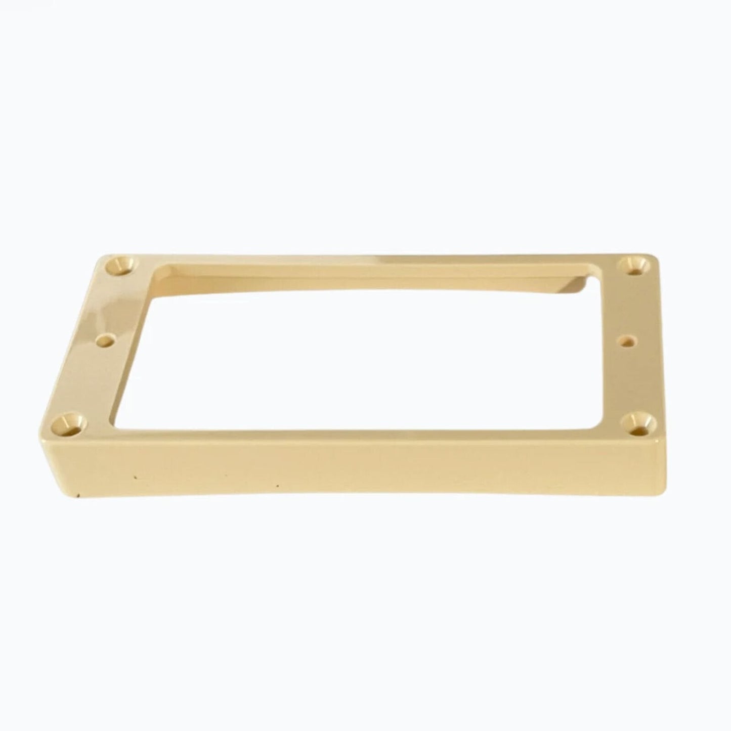 NEW Humbucker Pickup Ring Set Plastic Neck & Bridge FLAT & Tapered/Slanted CREAM
