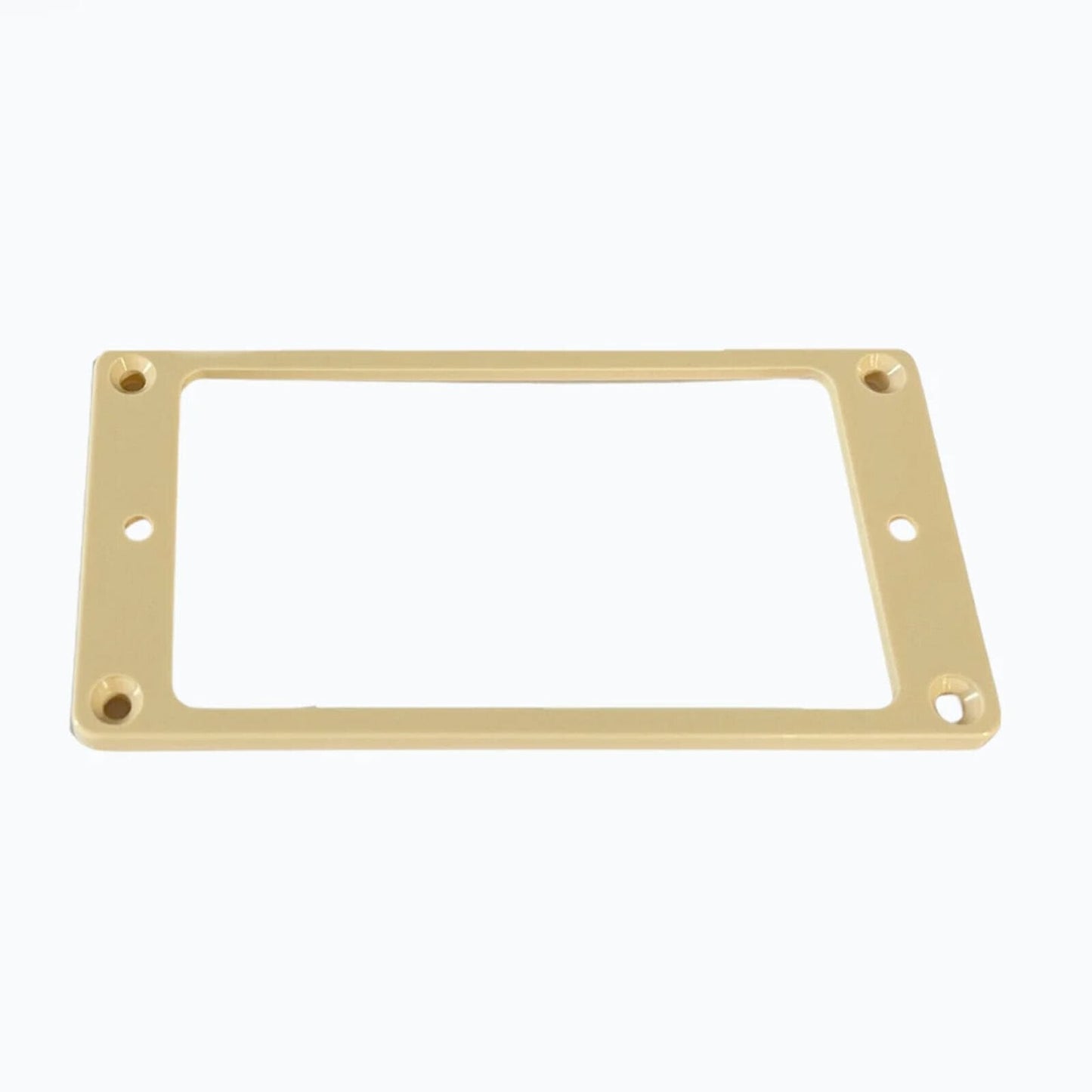 NEW Humbucker Pickup Ring Set Plastic Neck & Bridge FLAT & Tapered/Slanted CREAM