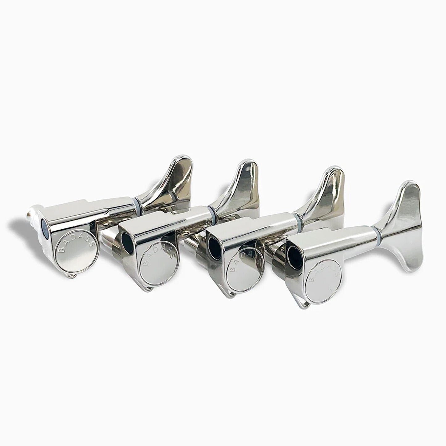 NEW Leo Quan® Badass 4-in-line Set SGT™ Bass Keys - Sealed 20:1 Ratio - NICKEL