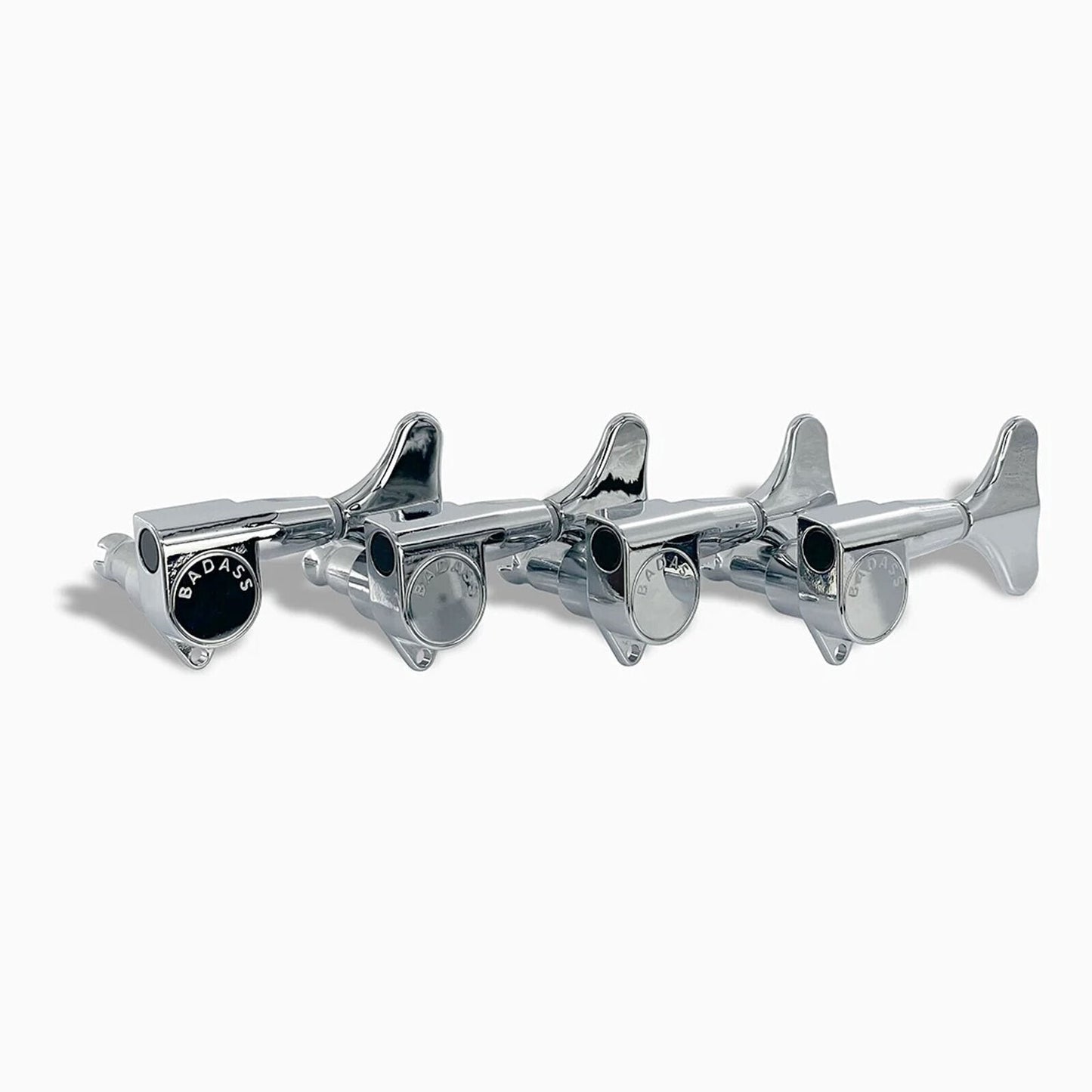 NEW Leo Quan® Badass 4-in-line Set SGT™ Bass Keys - Sealed 20:1 Ratio - CHROME