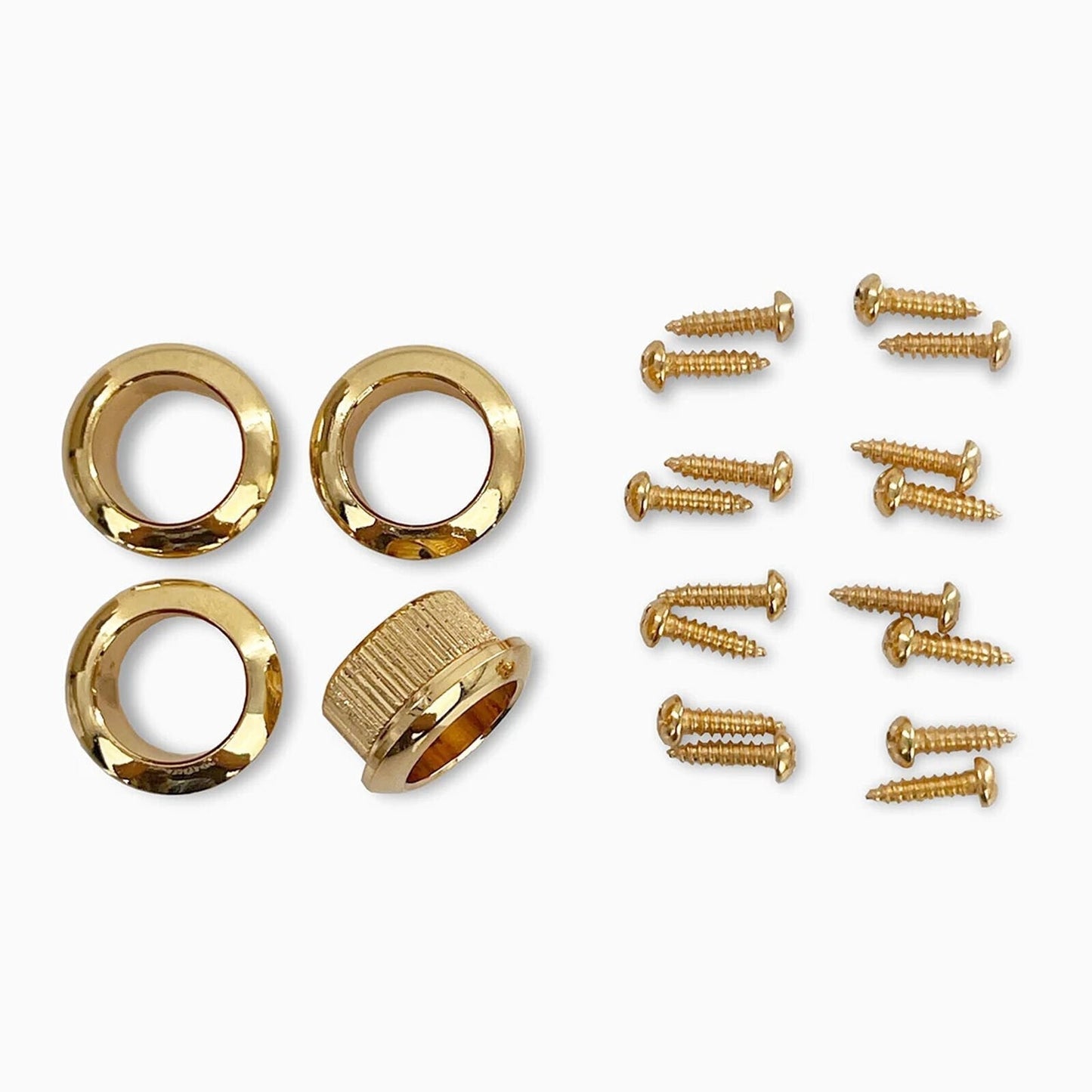NEW Leo Quan® Badass 4-in-line set OGT™ Bass Keys Open Gear Small Post - GOLD