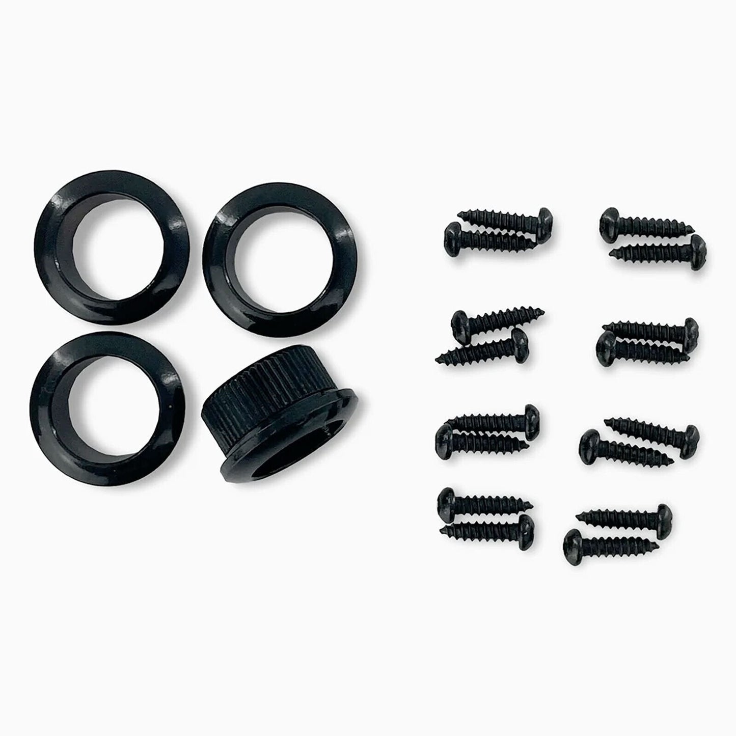 NEW Leo Quan® Badass 4-in-line set OGT™ Bass Keys Open Gear Small Post - BLACK