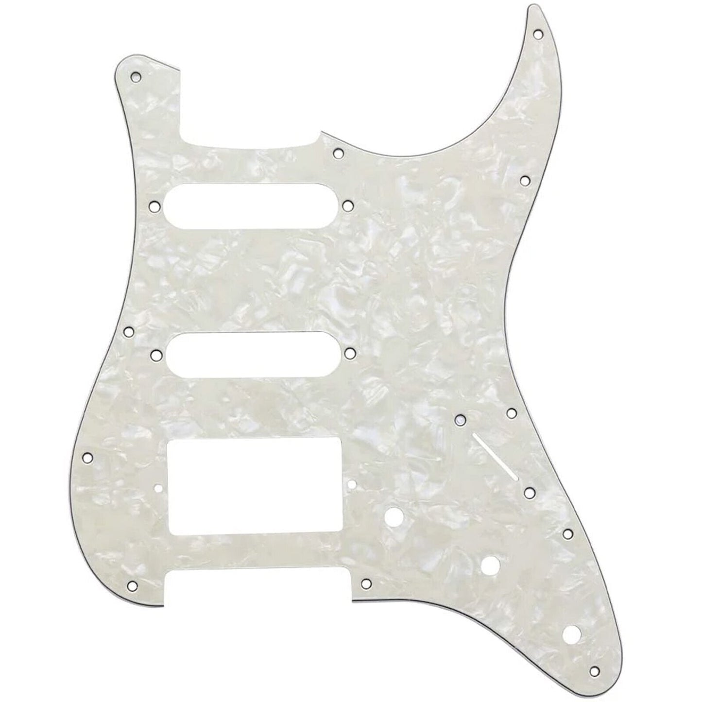 4-ply H/S/S Pickguard for Fender Stratocaster/Strat® 11-Holes PARCHMENT PEARLOID
