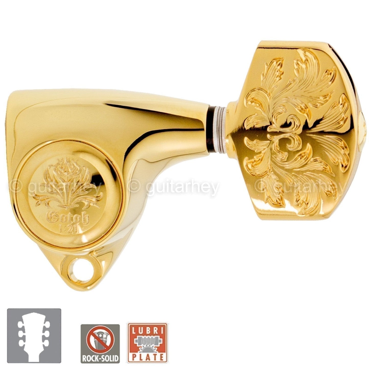 NEW Gotoh SGV510Z-A60LX Luxury Mode L3+R3 SET Tuning Keys 1:21 Ratio 3x3 - GOLD