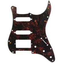Load image into Gallery viewer, NEW 4-ply H/S/S Pickguard for Fender Stratocaster/Strat® 11-Holes BLACK TORTOISE