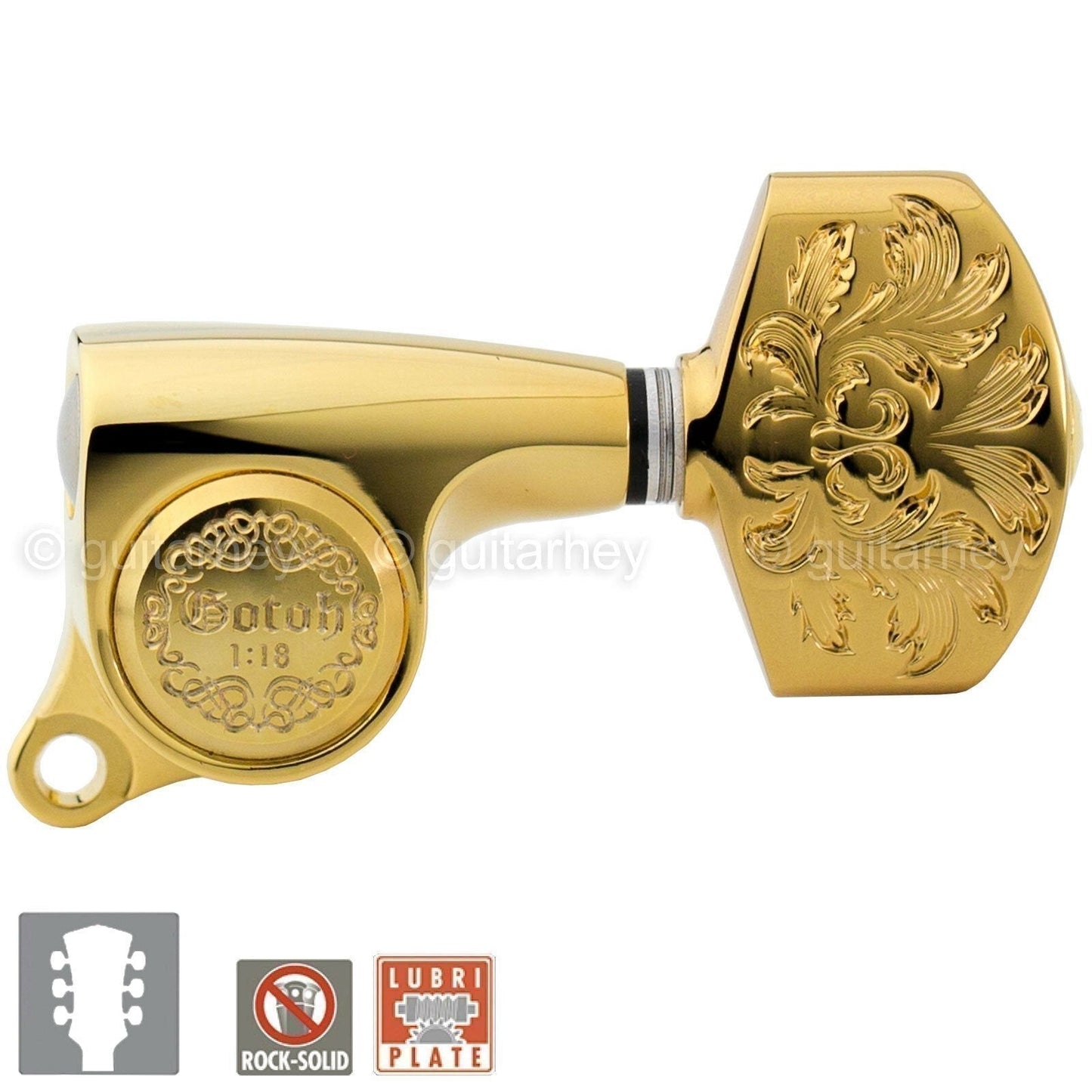 NEW Gotoh SGS510Z-A60LX Luxury Mode L3+R3 SET Tuning Keys 1:18 Ratio 3x3 - GOLD