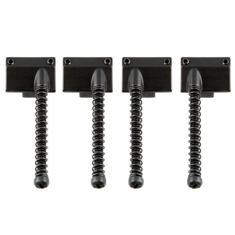 NEW Saddles (4) For Omega & Badass Bass Bridge w/ Screws and Springs - BLACK