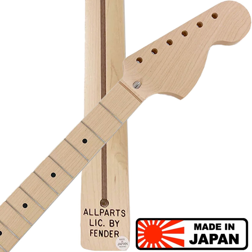 NEW Allparts LMO Fender® Licensed Neck For Stratocast® Solid 1 piece Maple Japan