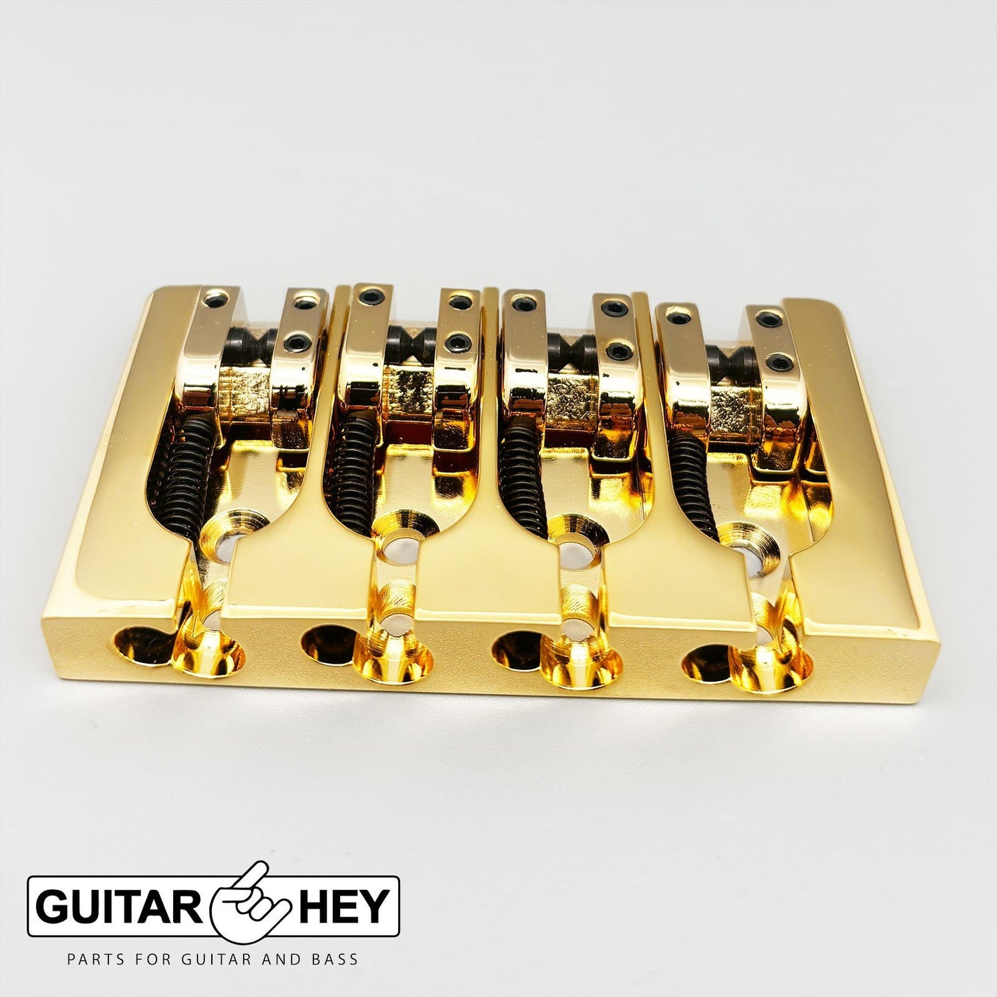NEW Hipshot 5A400BB-750 4 string BRASS A Style Mount Bass Bridge 19mm - GOLD