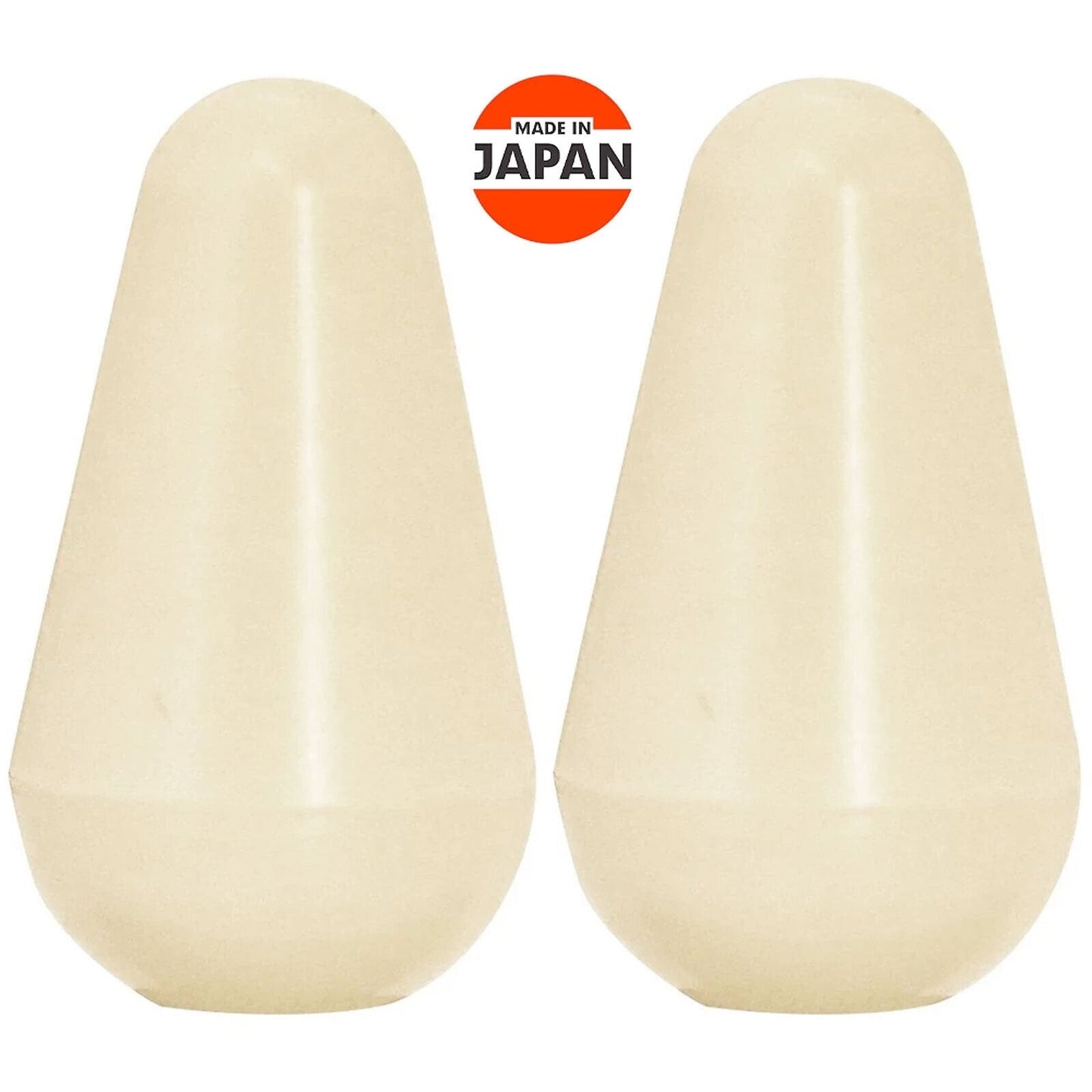 NEW (2) Switch Knobs (METRIC size) For Lever switches Strat Guitar Style - CREAM