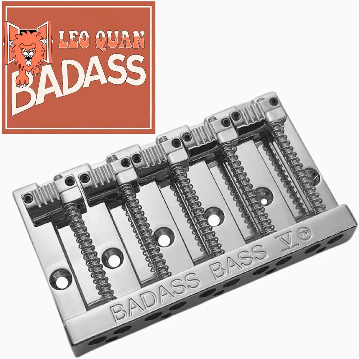 NEW Leo Quan® Badass V™ Bass Bridge for 5-string Fender P