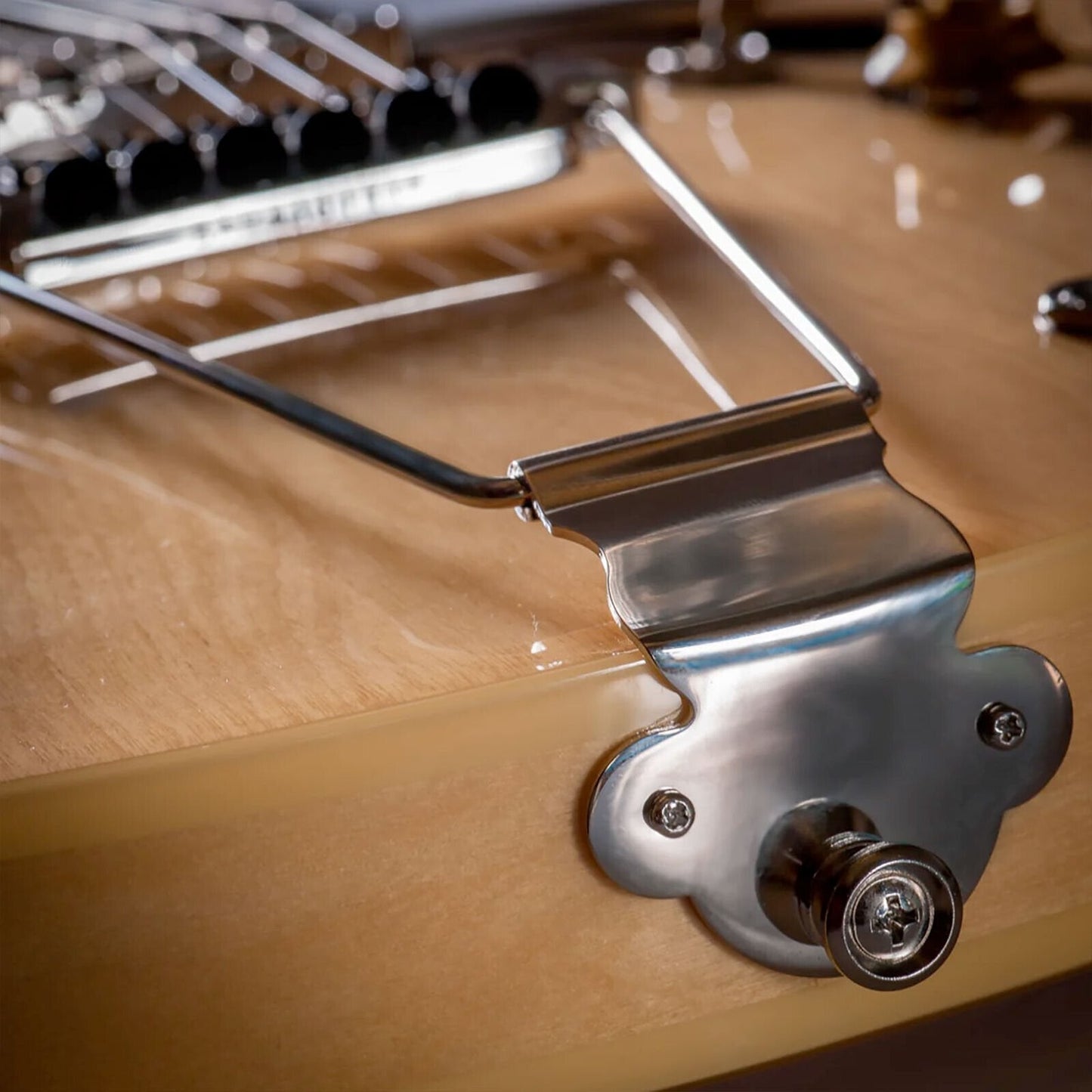 NEW Leo Quan Badass FTT Fine Tuner Trapeze Tailpiece - Nickel