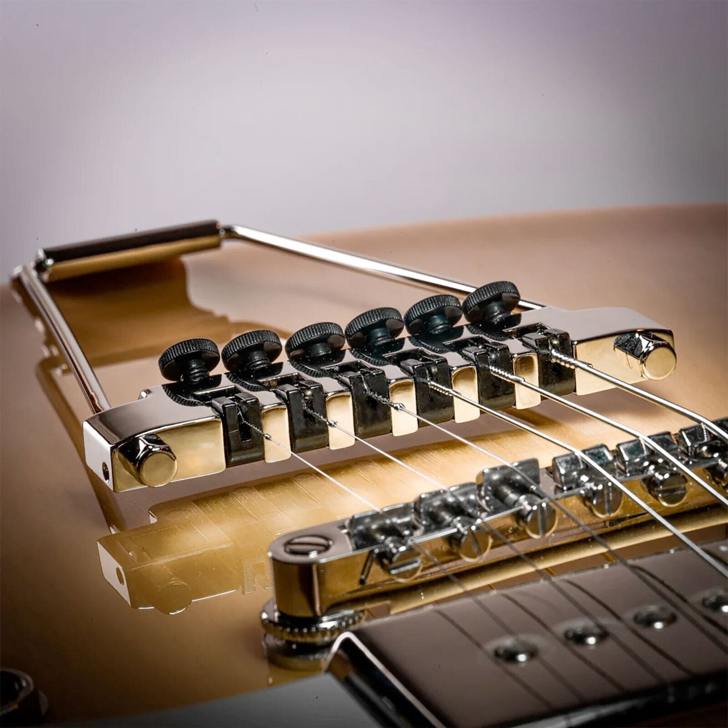 NEW Leo Quan Badass FTT Fine Tuner Trapeze Tailpiece - Nickel