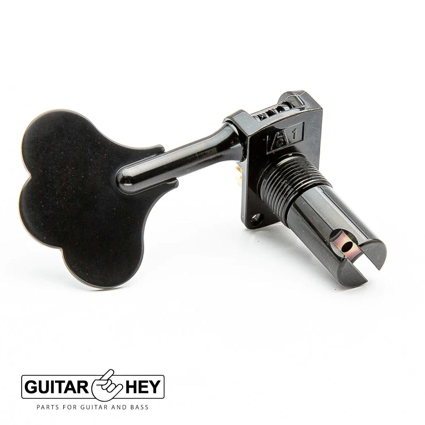 NEW Leo Quan Badass 4-in-line OGT Mini Bass Keys Open-Gear Bass Tuners - BLACK