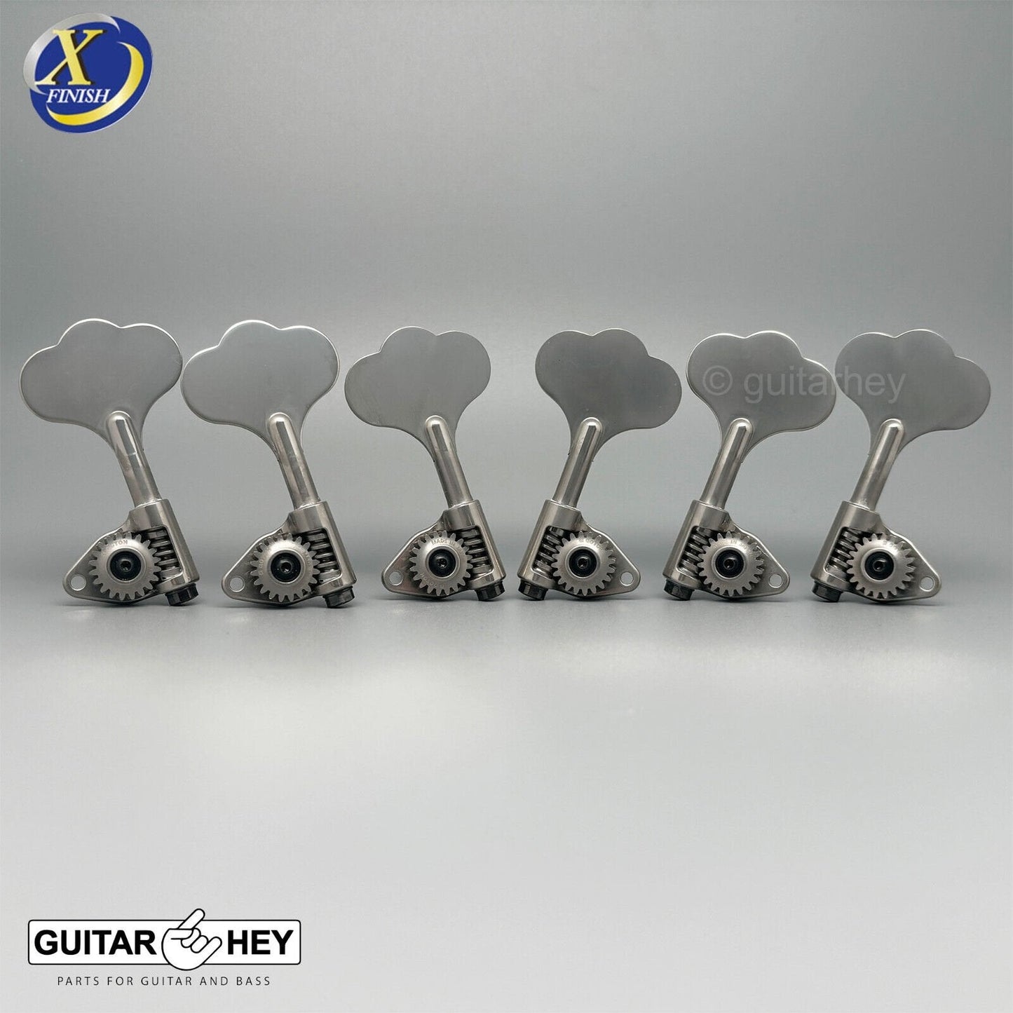 NEW Gotoh GBU510C-9 Compact Bass 6-String Tuners Open-Gear 3x3, ANTIQUE X-NICKEL