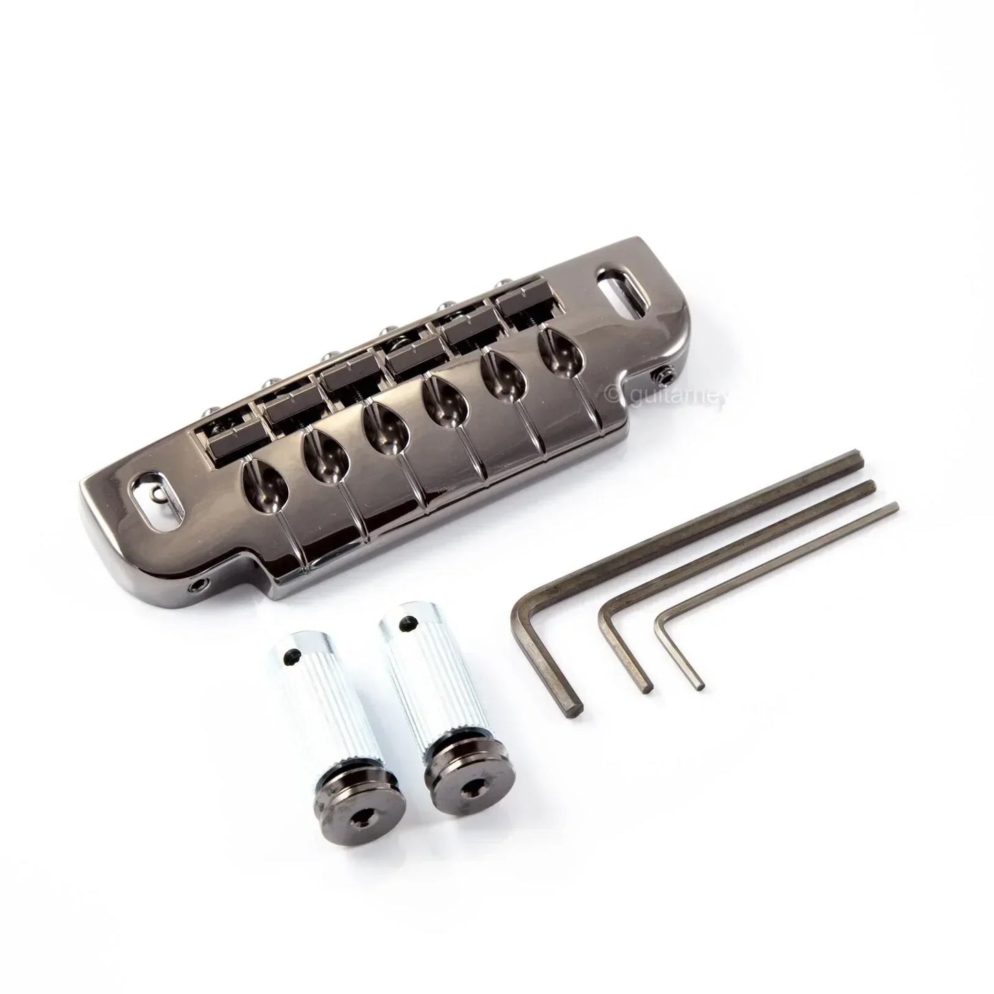 NEW Gotoh 510UB Wrap Around Bridge Tailpiece w/ Studs - COSMO BLACK