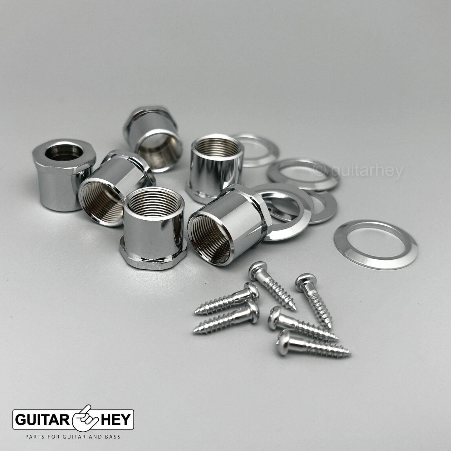 NEW Gotoh GBU510C-9 Compact Bass 6-String L3+R3 Tuners Clover Key 3x3 - CHROME