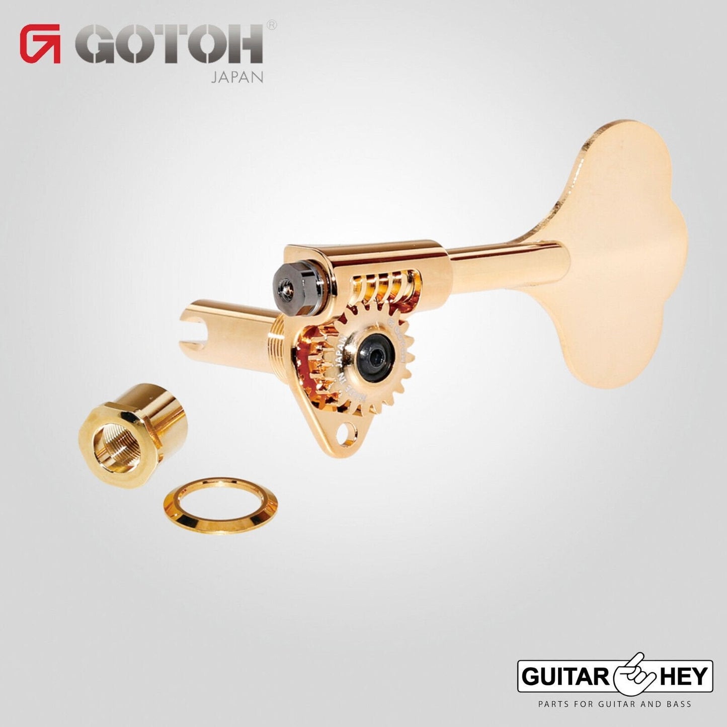 NEW Gotoh GBU510C-9 Compact Bass 4-in-line Tuners RIGHT-HANDED - GOLD