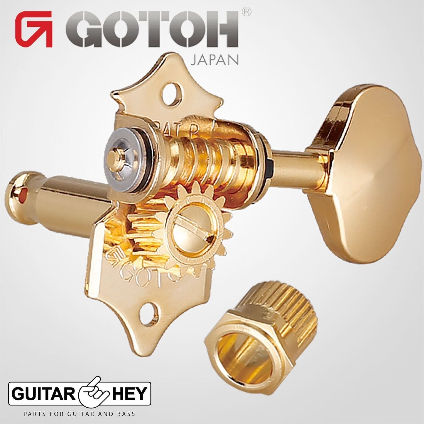 NEW Gotoh SE700-06M OPEN-GEAR Tuning Keys L3+R3 VINTAGE 11/32" 3x3 Tuners - GOLD