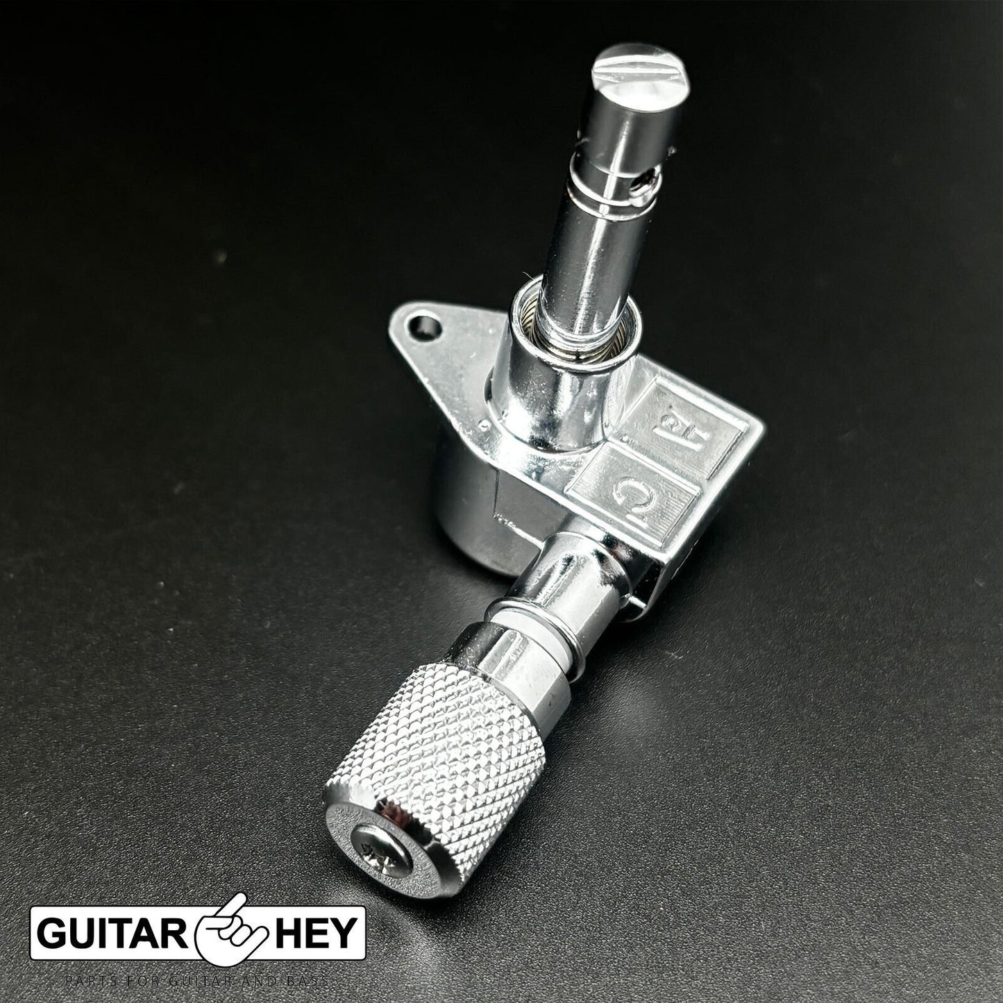 NEW Grover 106 Original Locking Rotomatic Tuners KNURLED Buttons 3x3 - CHROME
