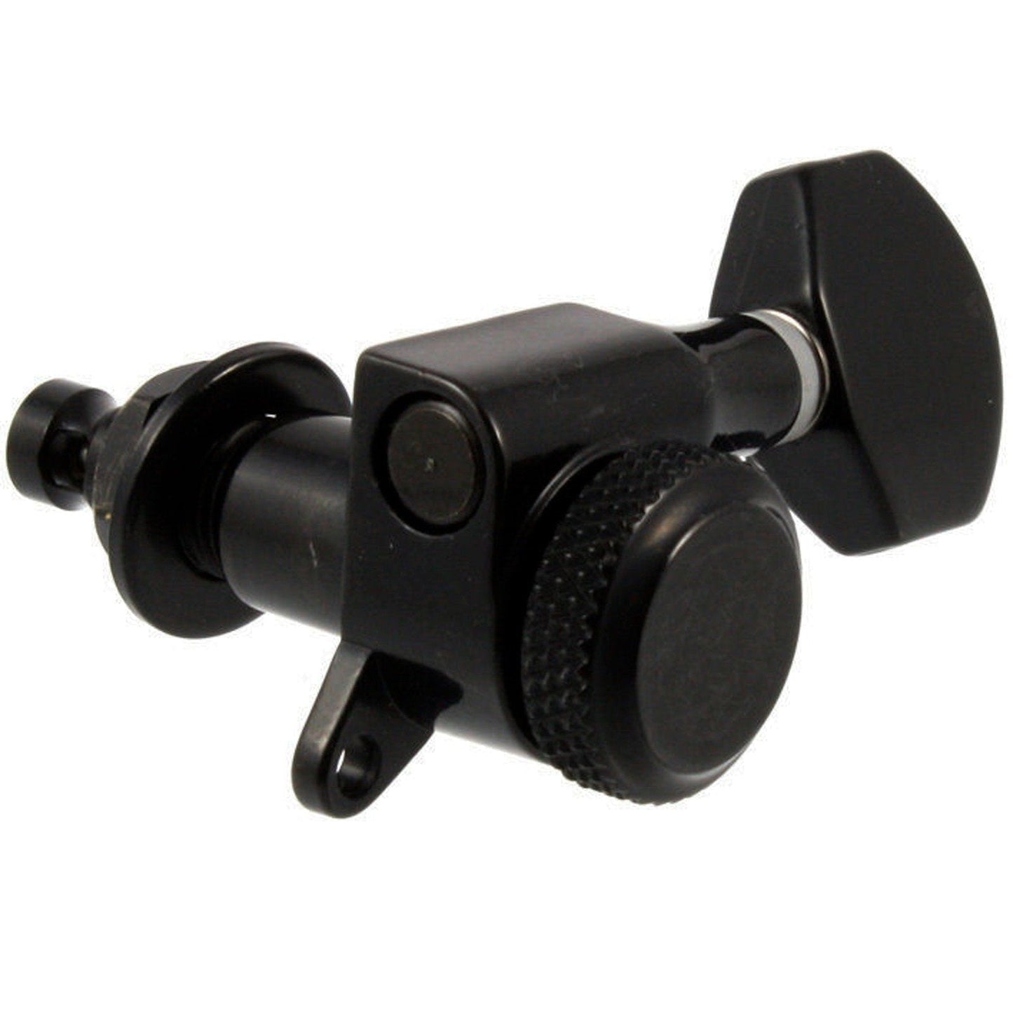 NEW 3x3 LOCKING TUNERS for Electric Guitar Parts 18:1 Ratio Small Buttons BLACK