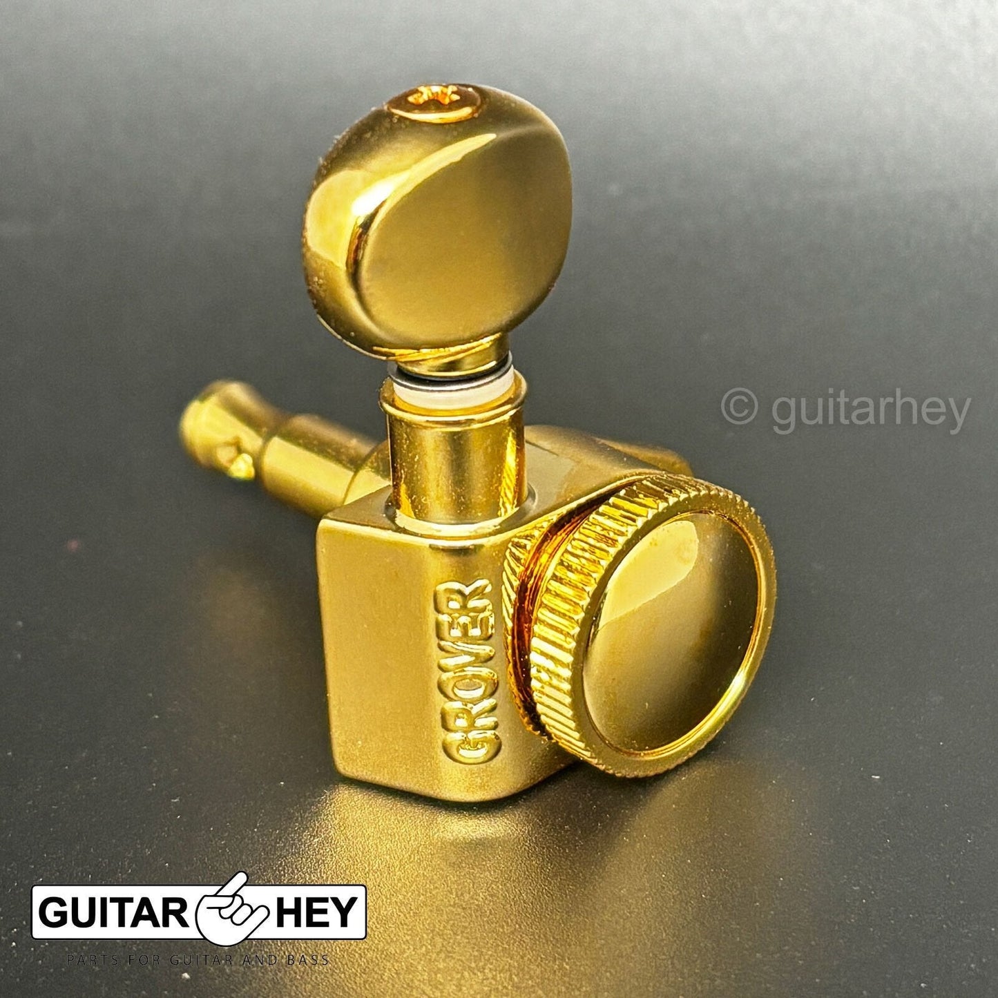 NEW Grover 502 LOCKING Tuners 3x3 Modern Gibson Les Paul SMALL OVAL Buttons GOLD