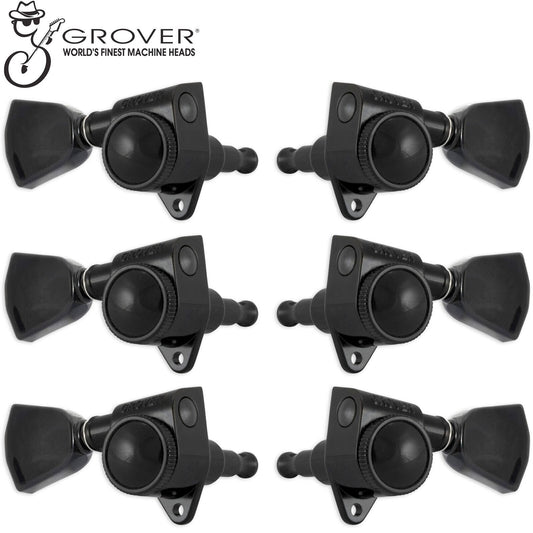 NEW Grover 502 LOCKING Tuners 3x3 for Modern Gibson Les Paul SG - BLACK