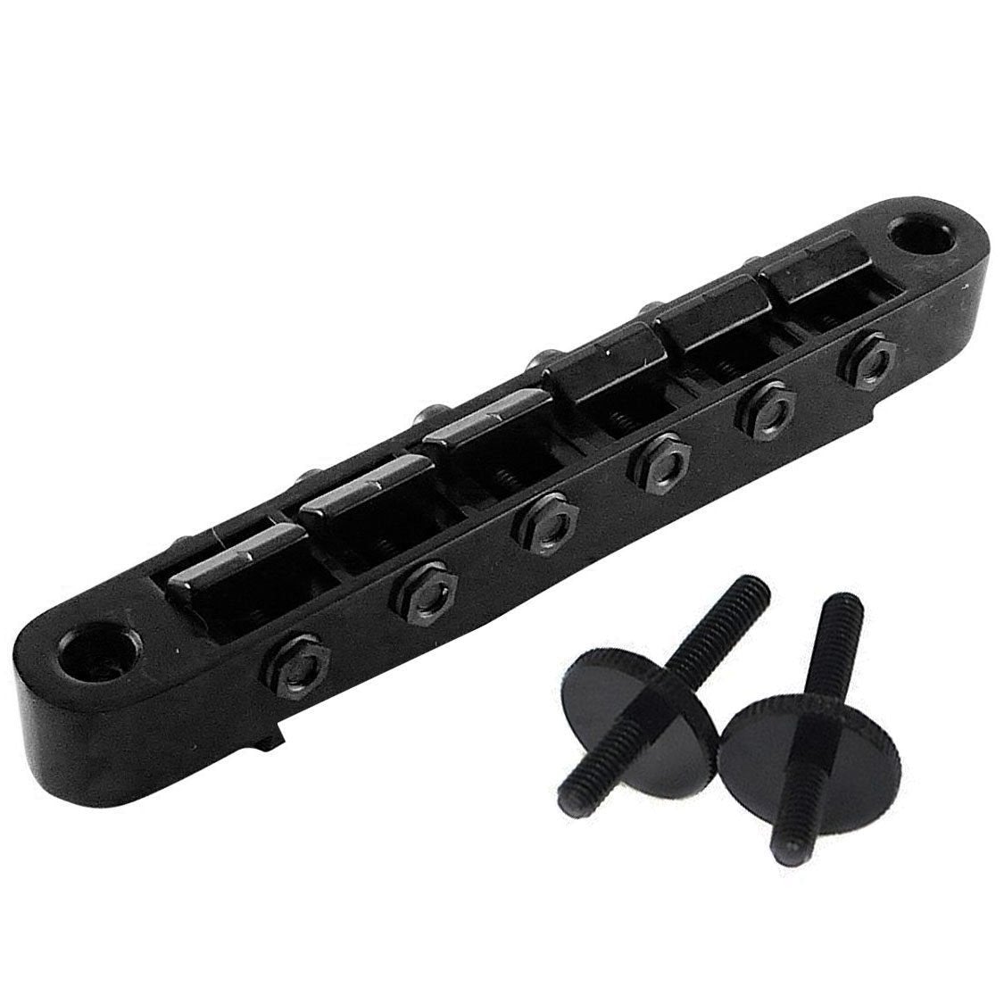 NEW Gotoh GE104B ABR-1 Tunematic Tune-o-matic Bridge w/ M4 Threaded Posts, BLACK