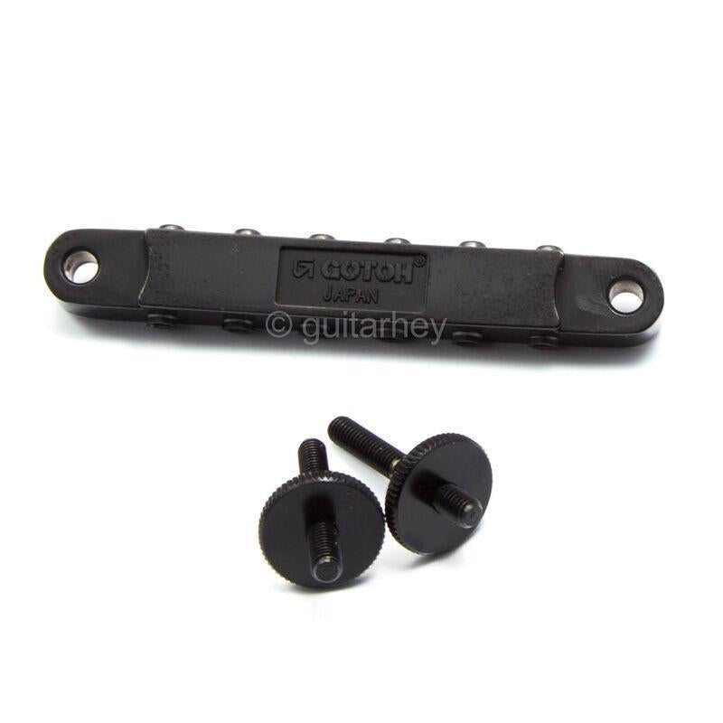 NEW Gotoh GE104B ABR-1 Tunematic Tune-o-matic Bridge w/ M4 Threaded Posts, BLACK