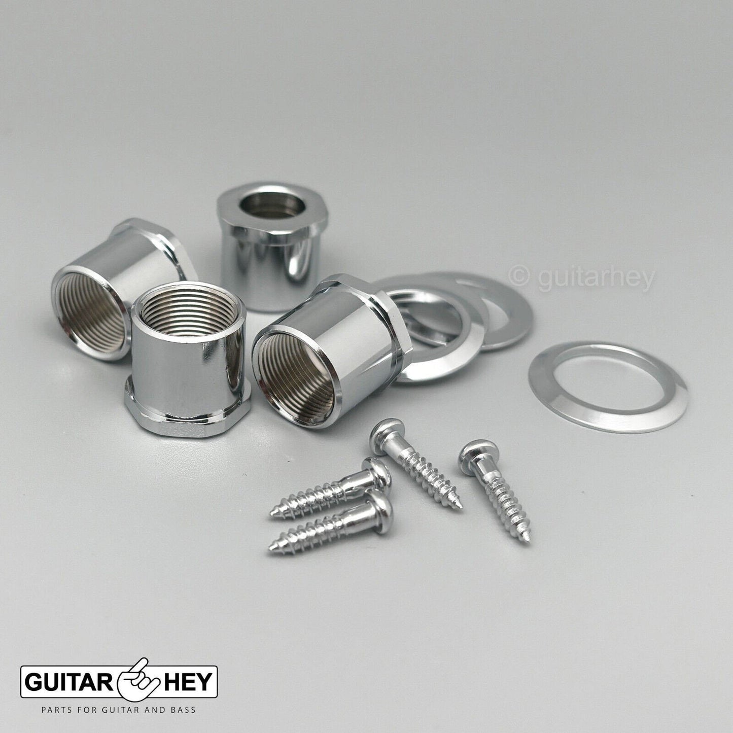 NEW Gotoh GBU510C-12 Bass Tuners 4-inline 11/16" Clover Key - LEFTY -CHROME