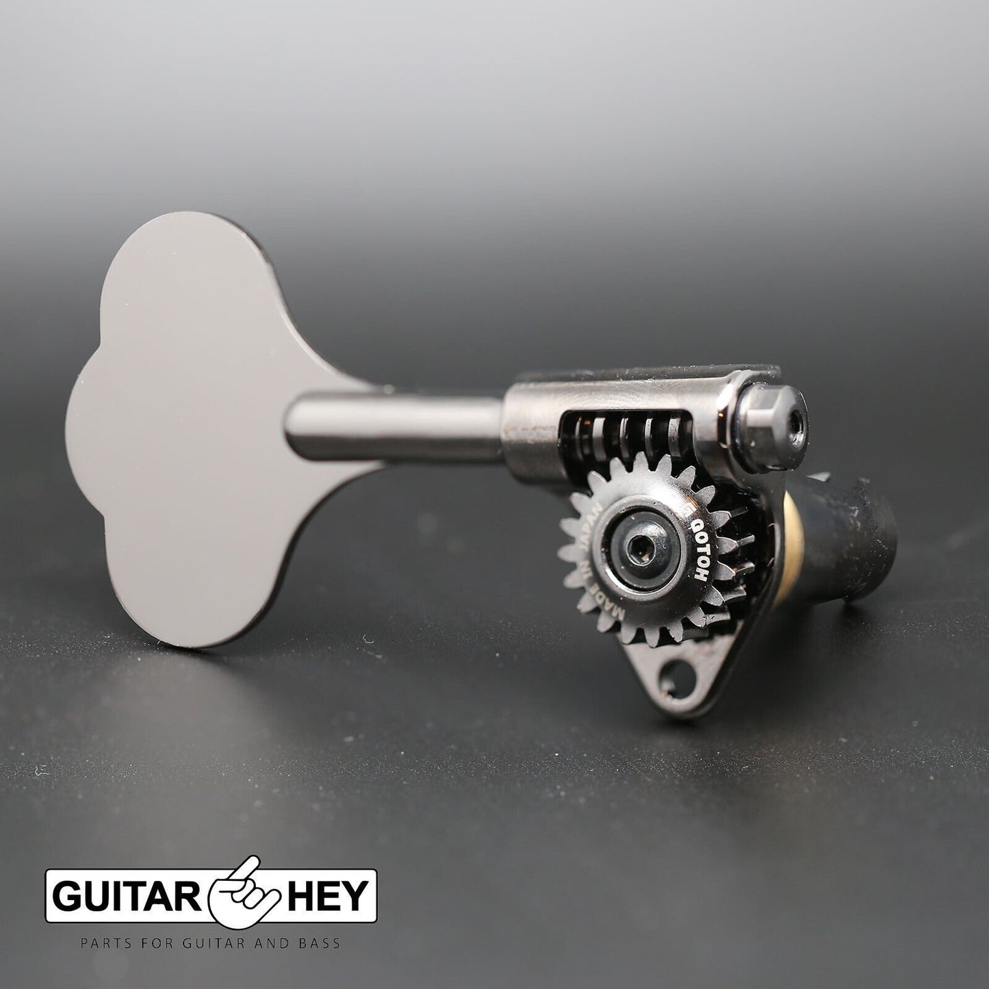 NEW Gotoh GBU510C-12 Bass Tuners 4-inline 11/16" Clover Key - LEFTY - COSMO BK