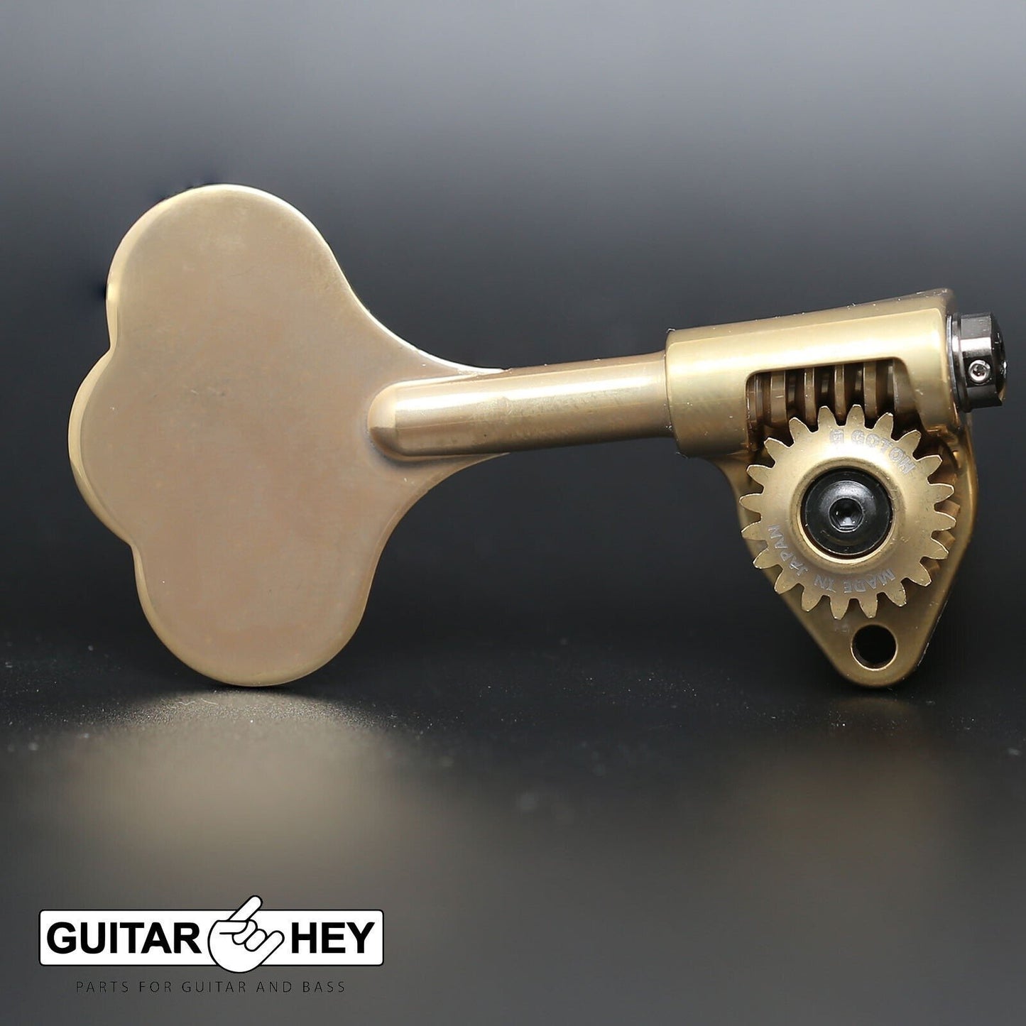 NEW Gotoh GBU510C-12 Bass Tuners 4-inline 11/16" Clover Key - LEFTY - X-GOLD