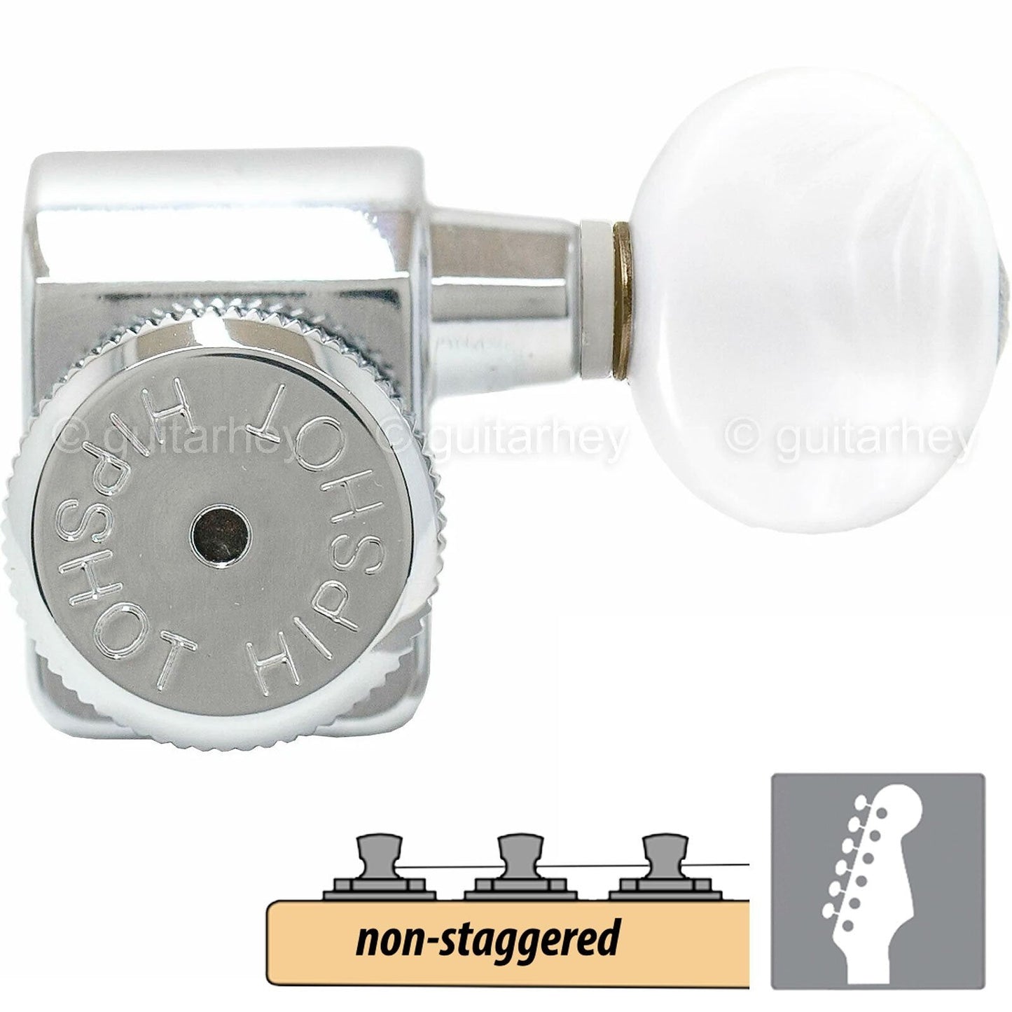 NEW Hipshot Non-Staggered Tuners Fender® Directrofit™ LOCKING BTR-P - CHROME