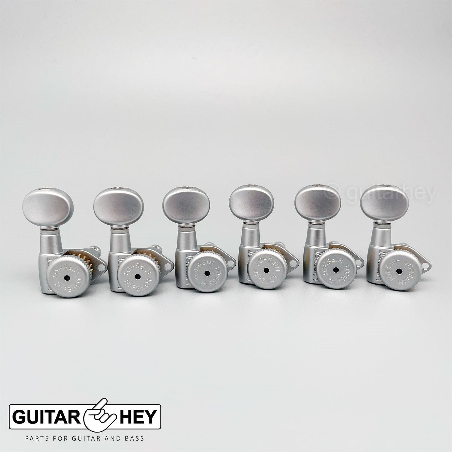 NEW Hipshot Grip-Lock Open-Gear 6 in line Locking STAGGERED BTR-S - SATIN CHROME