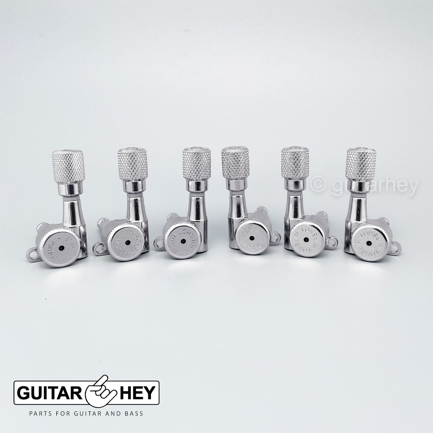 NEW Hipshot Tuners Schaller Mini M6 Style LOCKING knurled SK1C Set 3x3 - CHROME