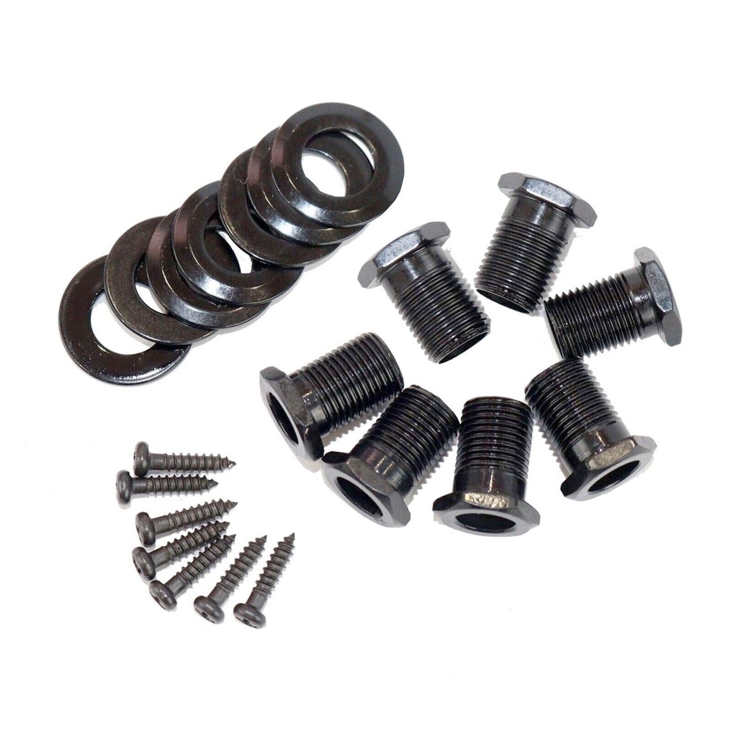 NEW Grover 505BC7 Mini Roto-Grip Locking Rotomatic 7 In line Tuners RC7 - BLACK