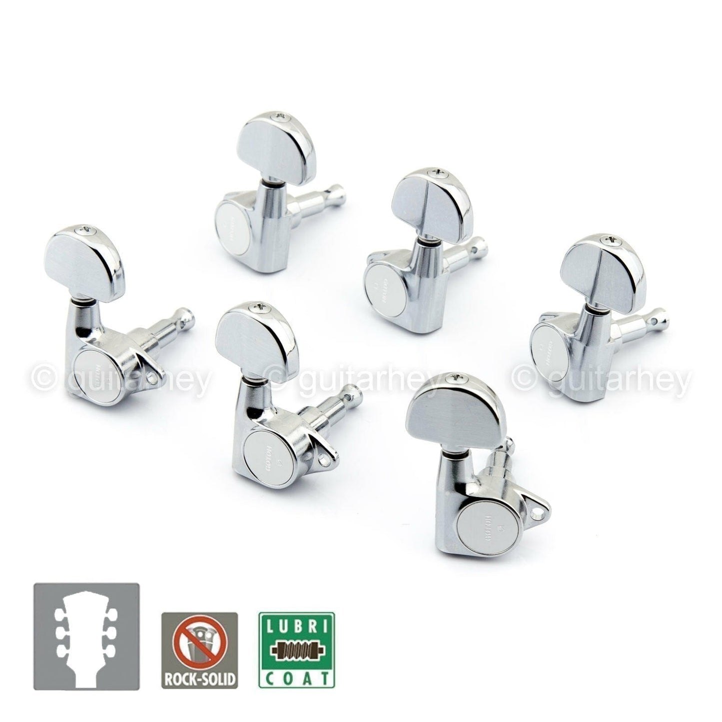 NEW Gotoh SG301-20 Tuners Tuning Keys Dome Vintage Grover Style 3x3 - CHROME