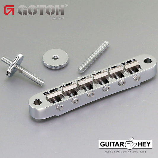 NEW Gotoh Ti103B Nashville Tune-o-matic Bridge M4 Post Titanium Saddles - CHROME