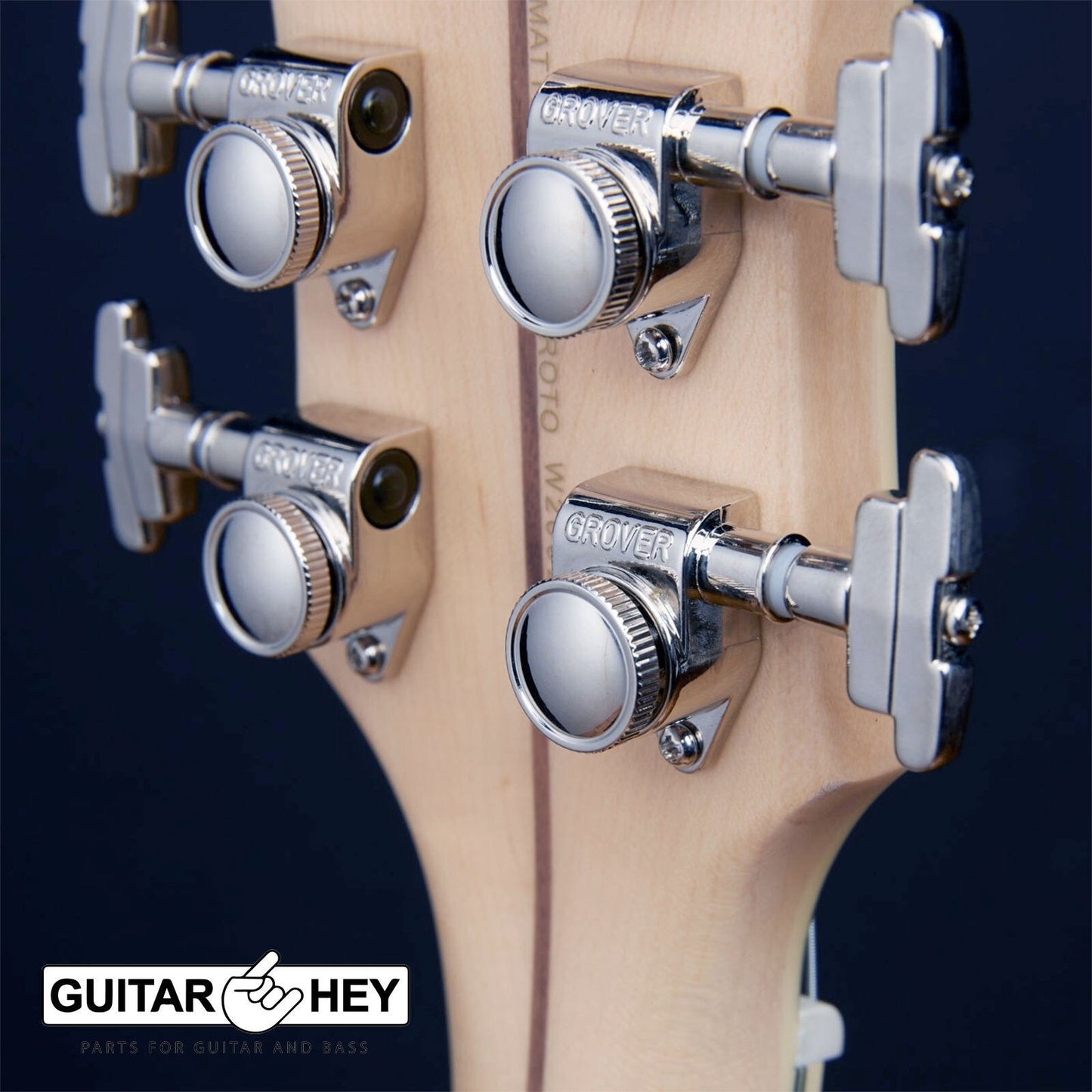 NEW Grover 509 LOCKING Tuners 3x3 Modern Gibson Les Paul IMPERIAL Buttons CHROME