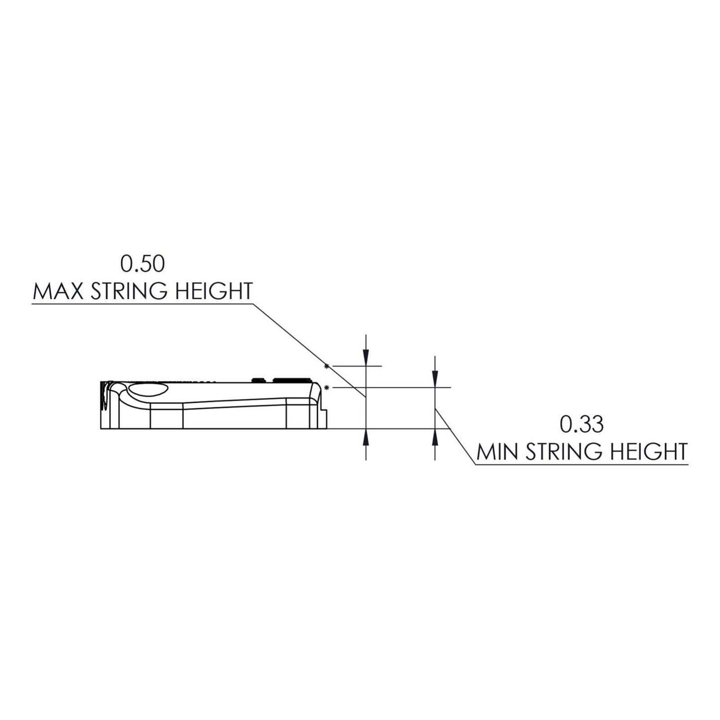 NEW Hipshot Ibanez Gibraltar Ibby HM Guitar 6 String Replacement Bridge - NICKEL