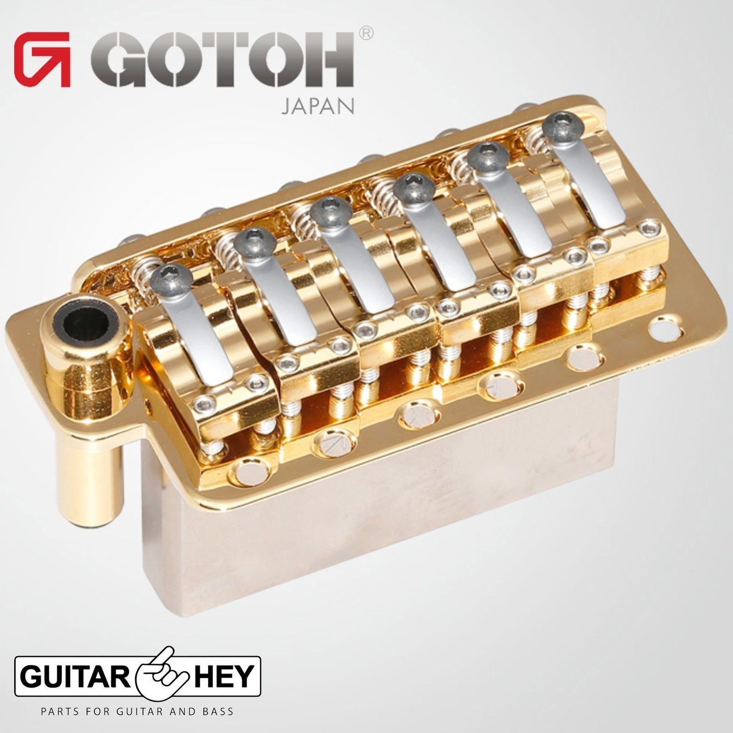 NEW Gotoh 510TS-LS2 Bridge 6 Point Tremolo w/ Locking Steel Saddles - GOLD